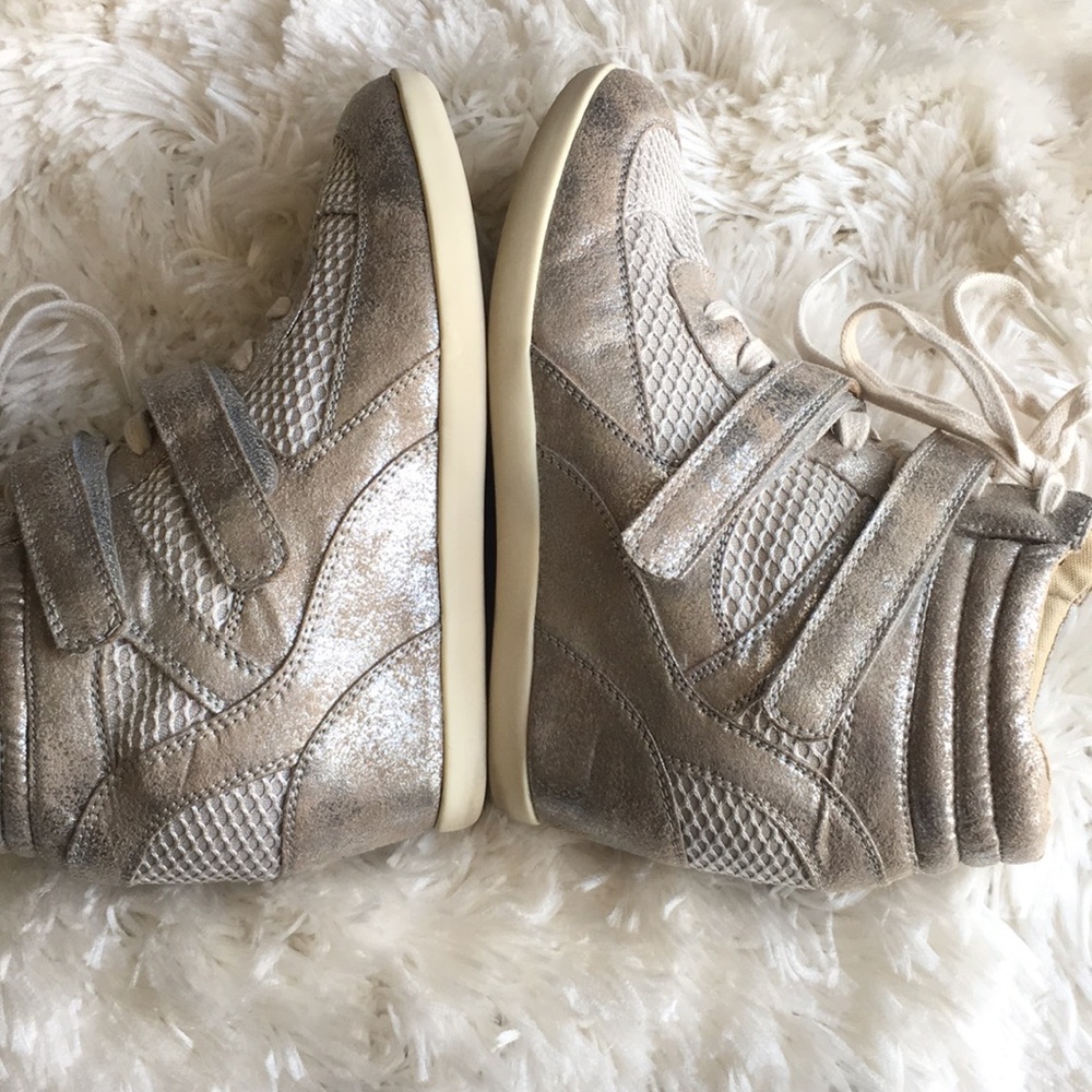 Madden Girl high top sneakers, wedge lift sz 8.5 - Picture 5 of 8